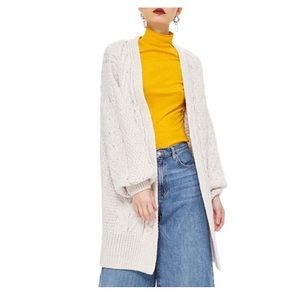 NWT. Topshop Long Cardigan
